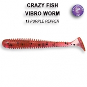 Crazy Fish VIBRO WORM кальмар 8,5см 5шт 12-8,5-13-6